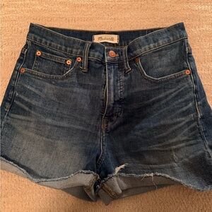 Madewell Blue Denim Cutoff Shorts